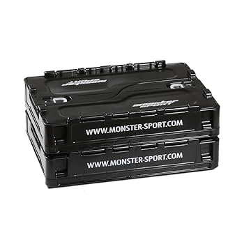 Amazon.co.jp: MONSTER SPORT 折りたたみコンテナ 20L フタ付き